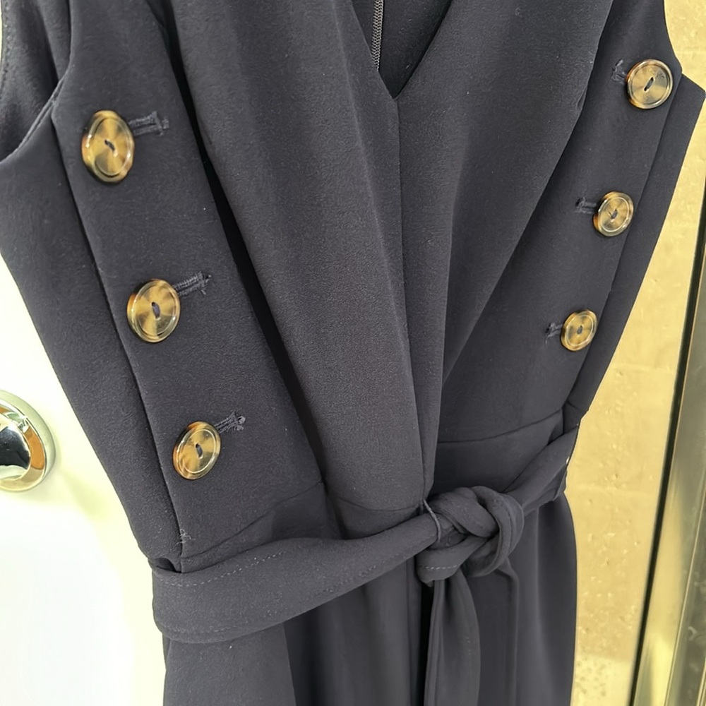 Calvin Klein navy blue midi dress size 4 - Picture 4 of 8